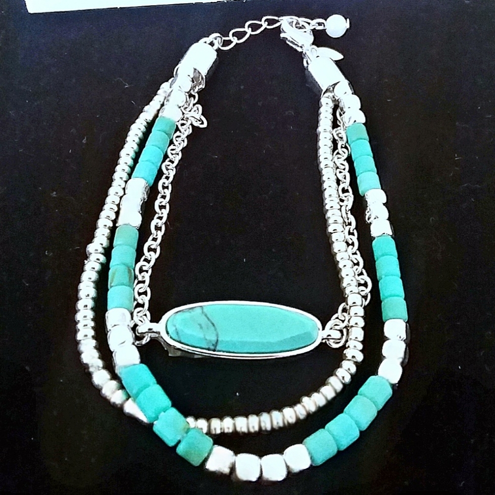 Aqua Layered Bracelet - Picture 2 of 5
